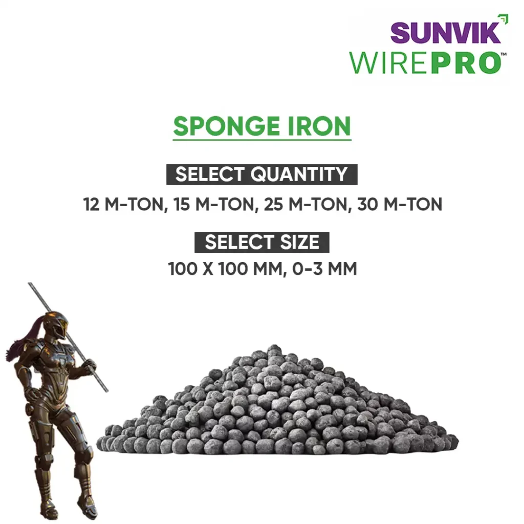 Sunvik Steels SPONGE IRON Specification