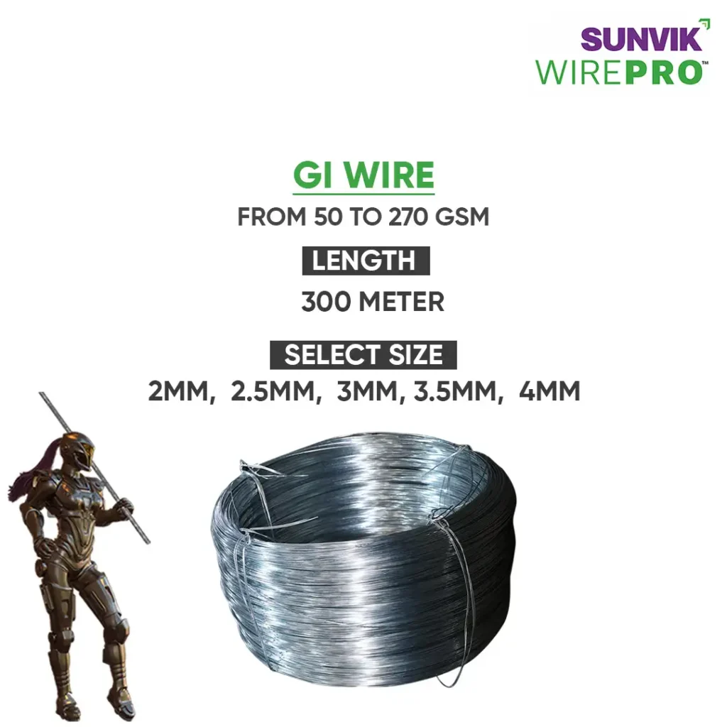 Sunvik Steels GI Wire Specification