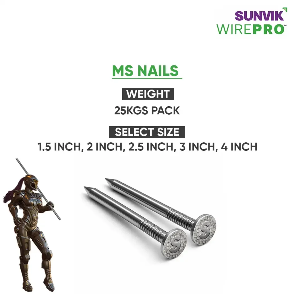 Sunvik Steel MS Nails Specification